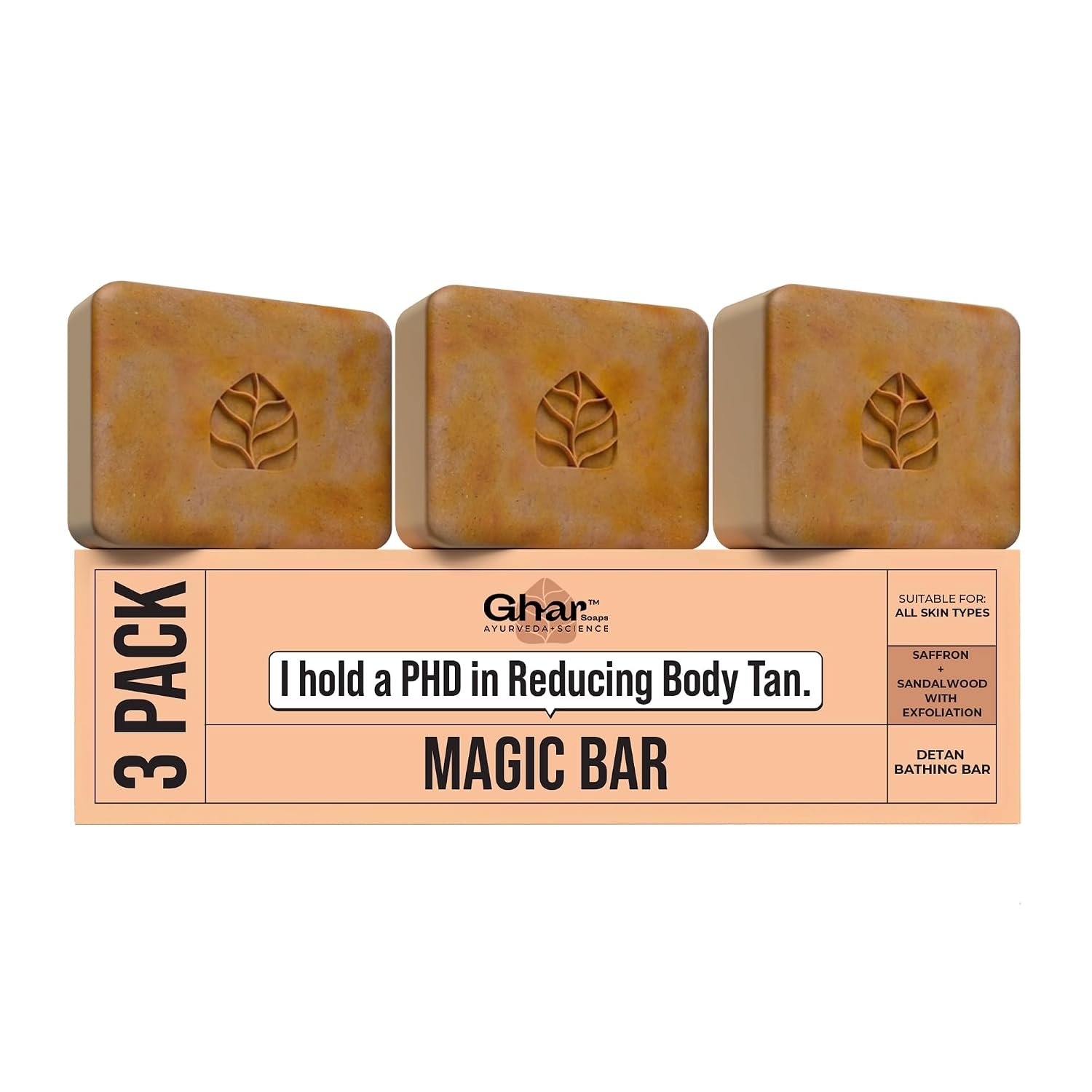 ghar soaps sandalwood & saffron magic bar for bath (300 gms pack of 3) | paraben free | chandan & kesar bath soap | handmade soaps for glowing | skin brightening soap for men & women ghar soaps sandalwood & saffron magic bar for bath (300 gms pack of 3) | paraben free | chandan & kesar bath soap | handmade soaps for glowing | skin brightening soap for men & women